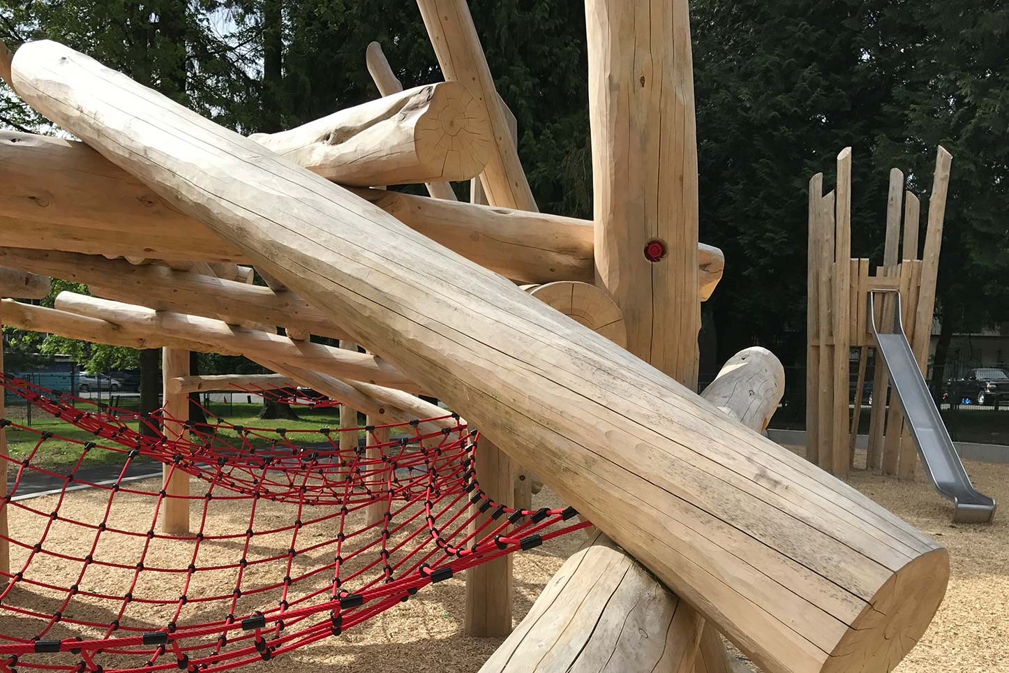 Wooden play area