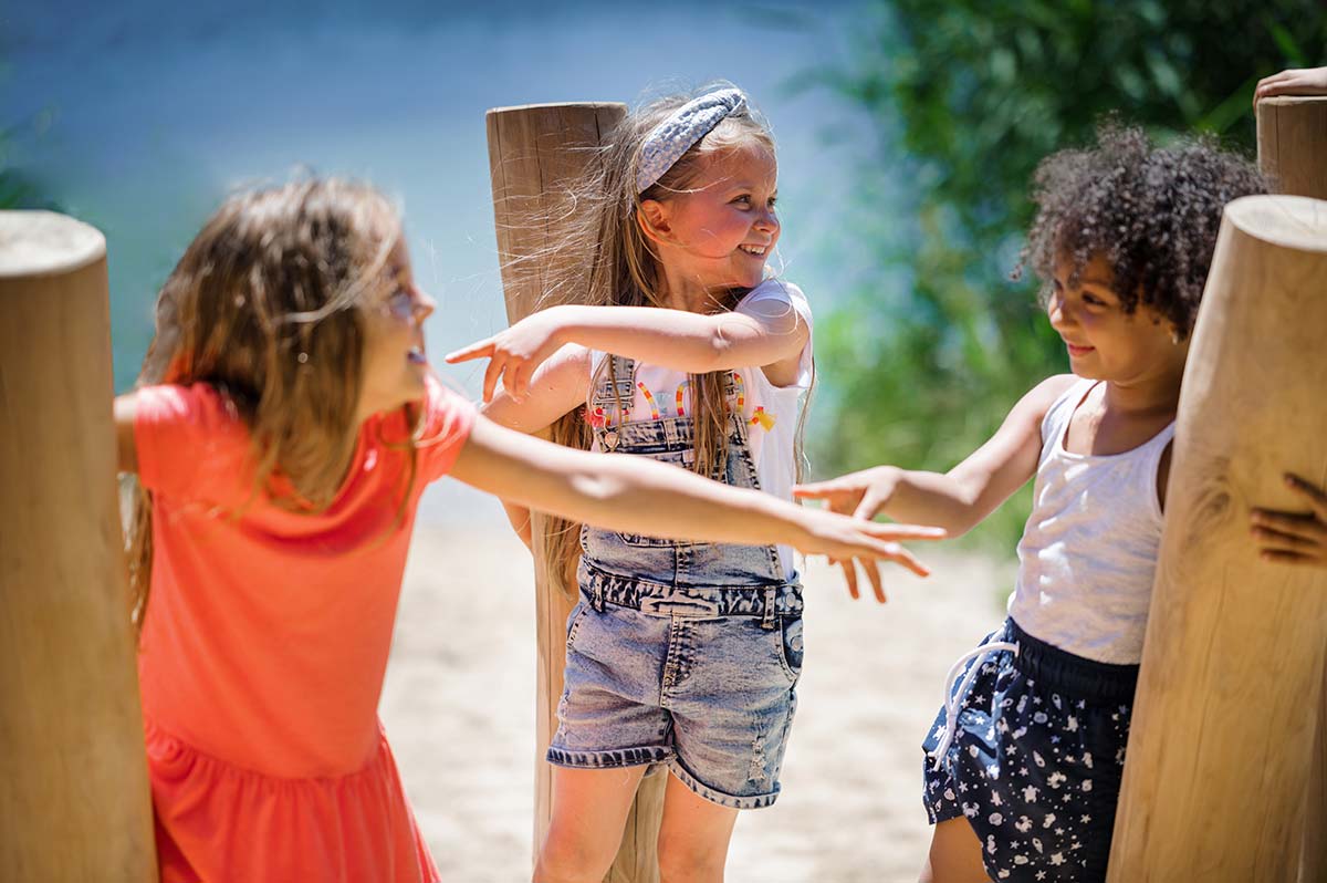 Girls playing