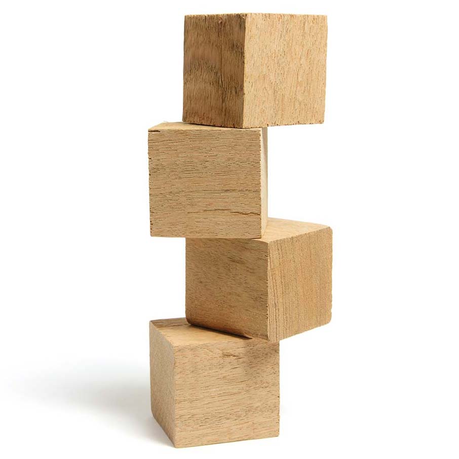 wooden blocks stacked on top of each other